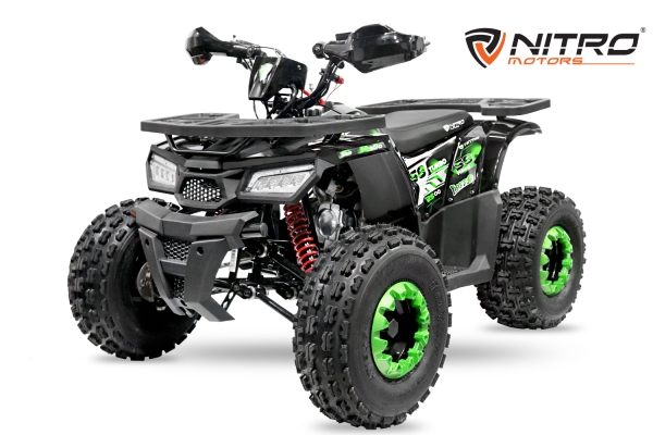 NITRO MOTORS 125cc midi Kinder Quad Rocco RS8-3G Platin